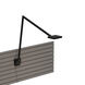 Focaccia Slatwall Mount Desk Lamp Wall Light in Matte Black